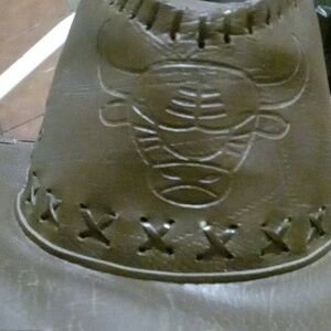 Mens leather cowboy hat